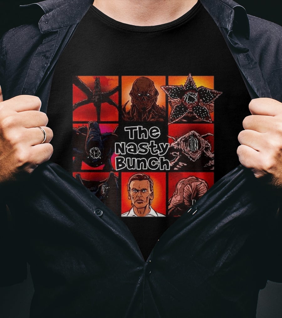 The Nasty Bunch Stranger Things Villains Cartoon T-Shirt