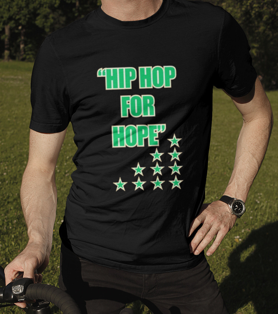 Hip Hop For Hope Green Stars Collection T-Shirt