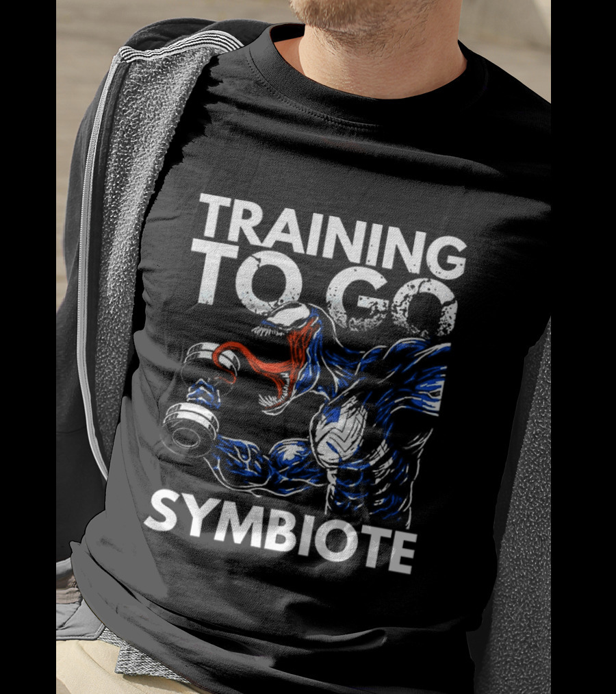 Venom Training To Go Symbiote Gym Comic Fitness Motivation T-Shirt