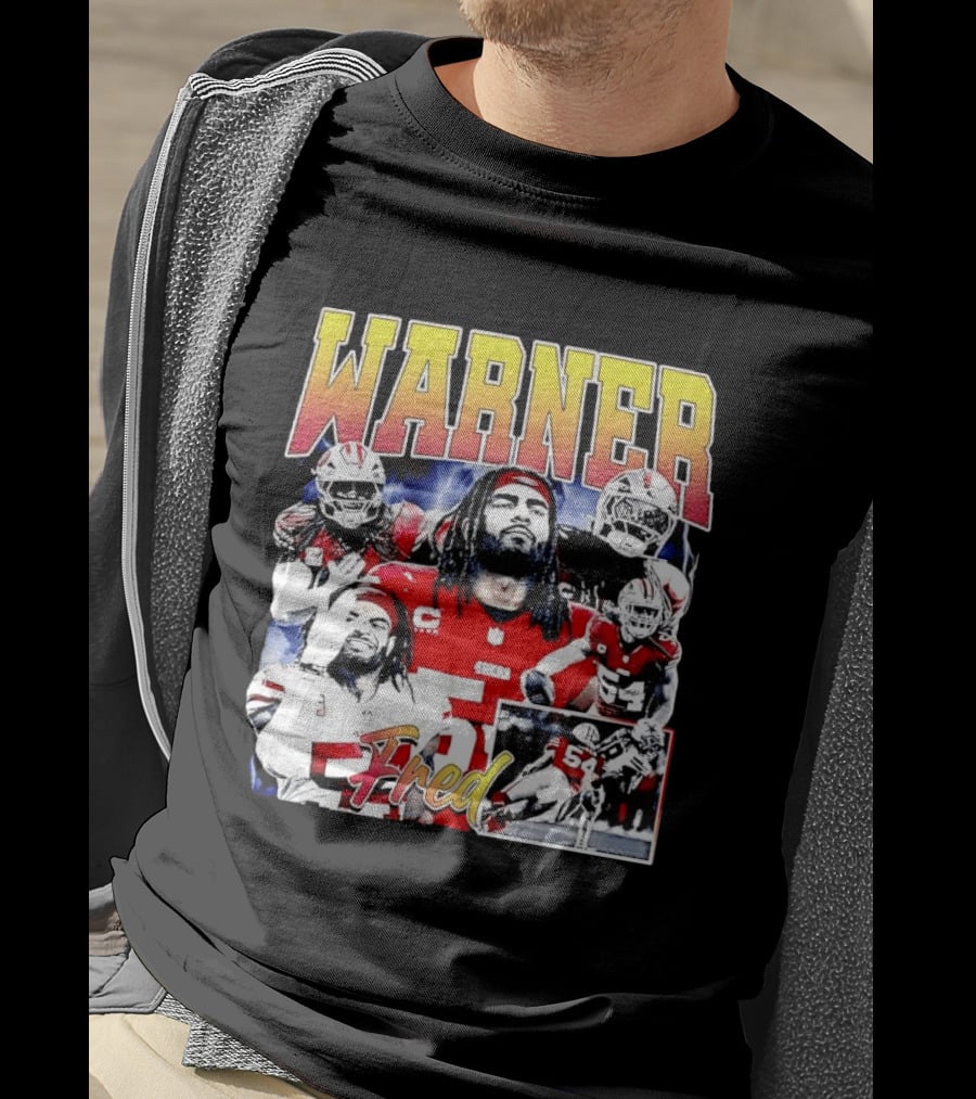 Fred Warner San Francisco Football Collage T-Shirt