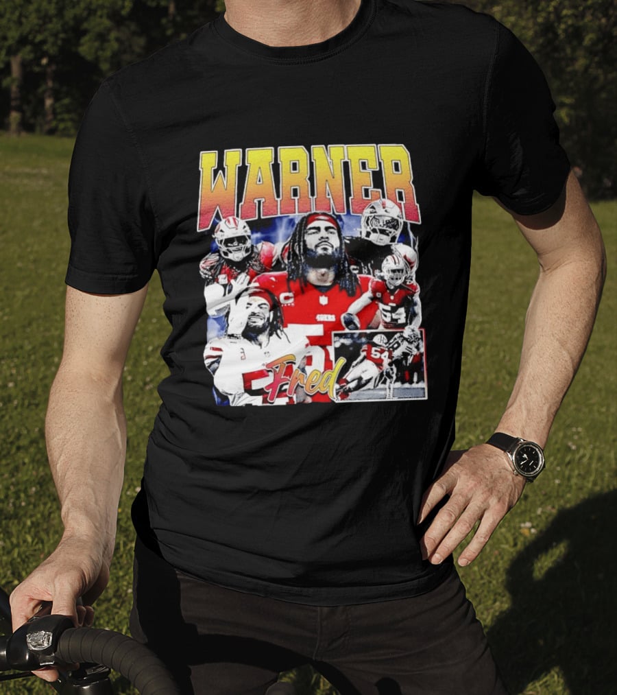 Fred Warner San Francisco Football Collage T-Shirt