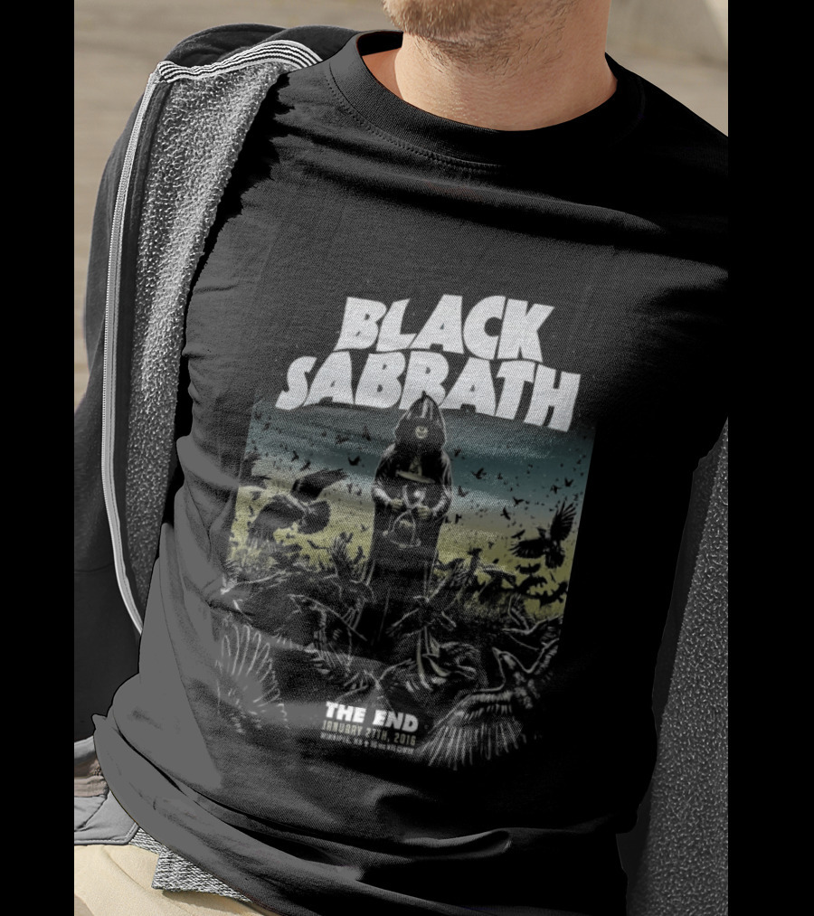 Black Sabbath The End Tour Winnipeg January 27 2016 Heavy Metal Band Concert T-Shirt