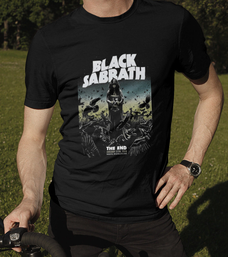 Black Sabbath The End Tour Winnipeg January 27 2016 Heavy Metal Band Concert T-Shirt