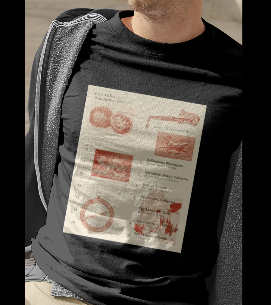 Lucy Dacus Live In May 2026 Sacramento Channel 24 Vintage Tour T-Shirt