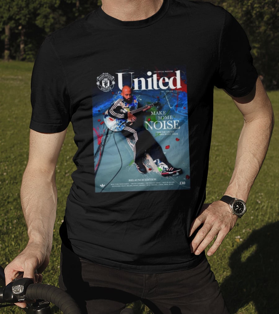 Manchester United United Magazine February April 2026 Make Some Noise Music Edition Cover Relaunch Edition T-Shirt
