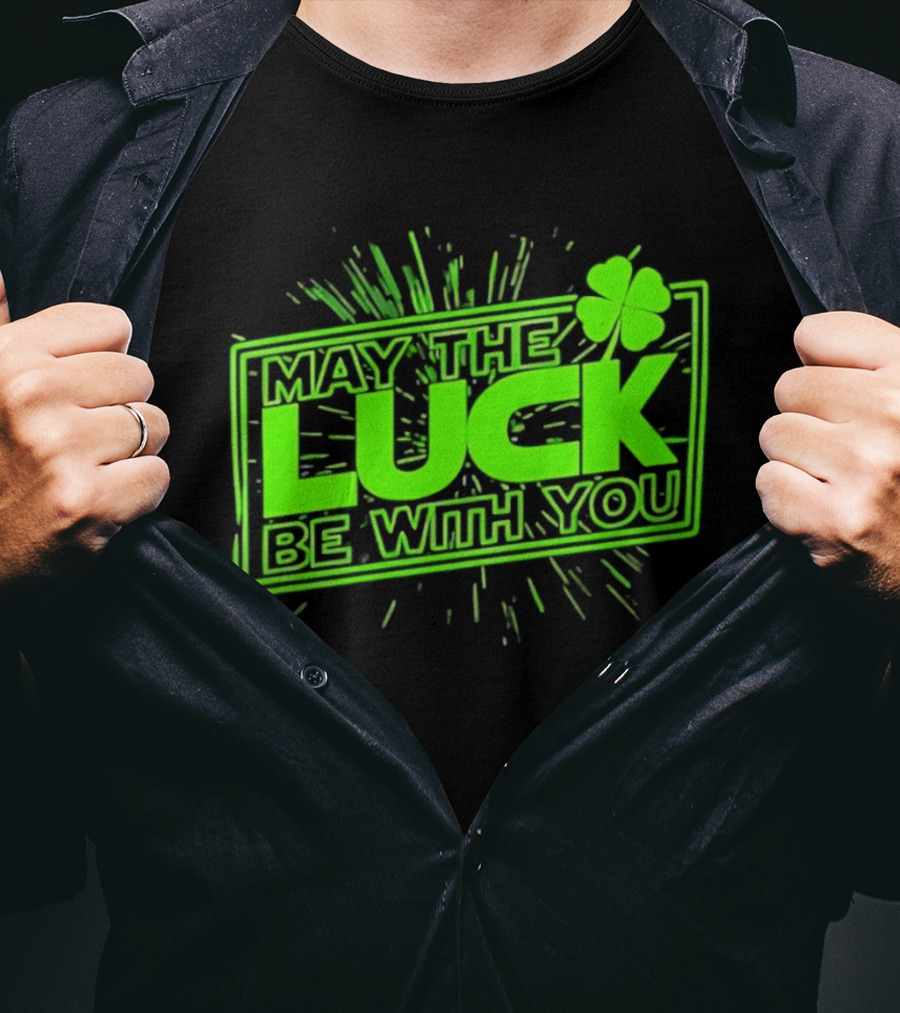 May The Luck Be With You Clover Star Wars T-Shirt