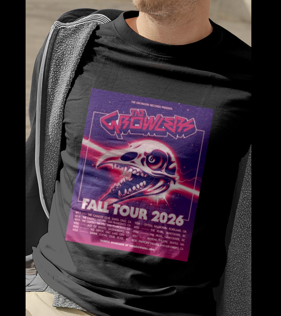 The Growlers Records Presents Fall Tour 2026 Dates Santa Cruz San Francisco Seattle T-Shirt