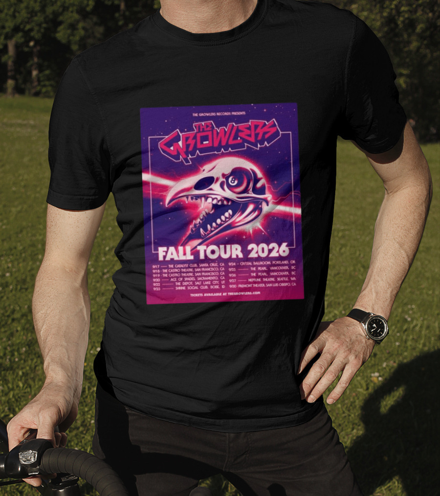 The Growlers Records Presents Fall Tour 2026 Dates Santa Cruz San Francisco Seattle T-Shirt