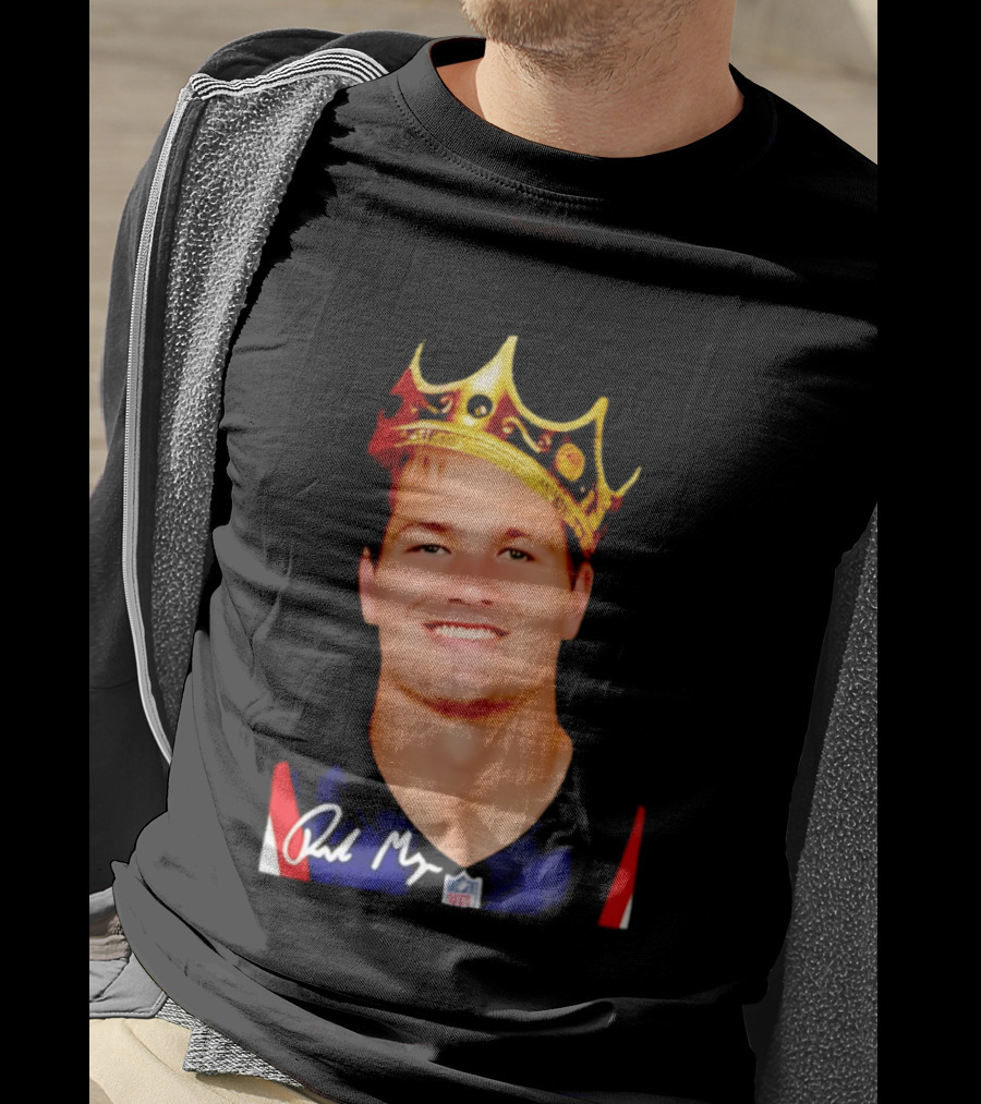 New England Patriots Drake Maye King Of The NFL Star Crown T-Shirt