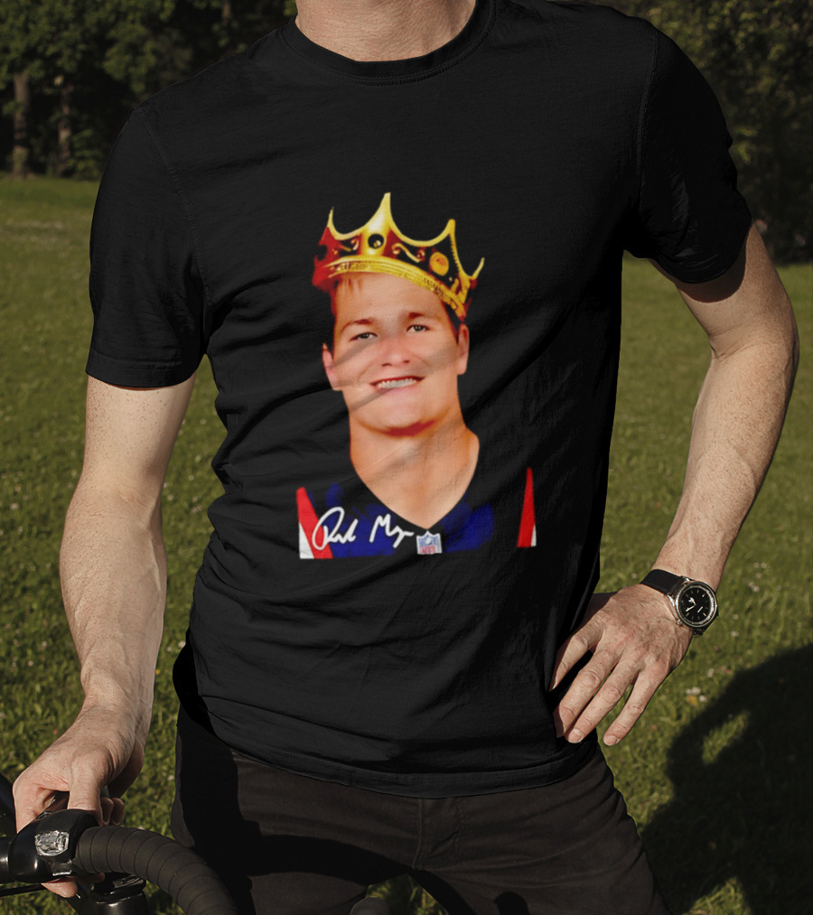 New England Patriots Drake Maye King Of The NFL Star Crown T-Shirt
