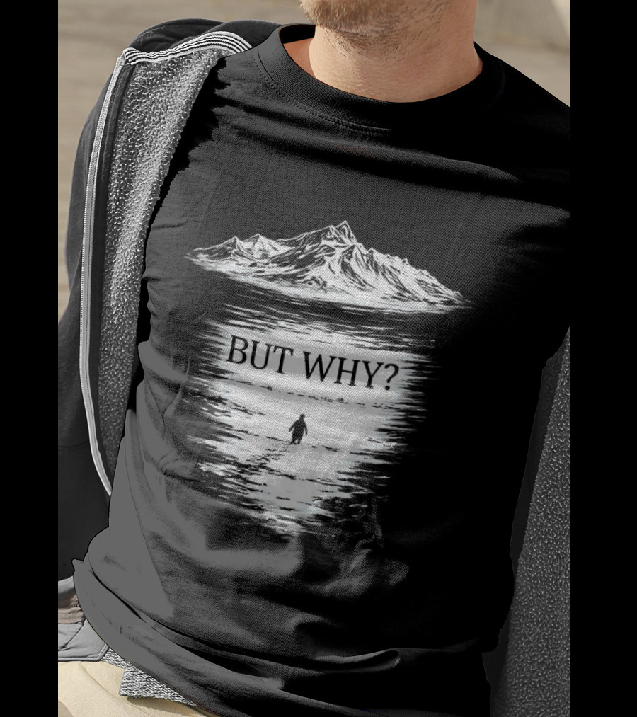 Penguins Headed Towards Mountains But Why Meme T-Shirt