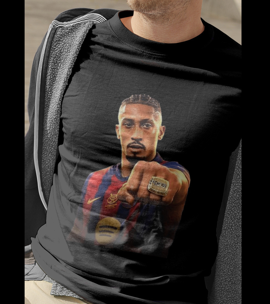 Raphinha 433 Awards Player Of The Year 2025 Ring Barcelona T-Shirt