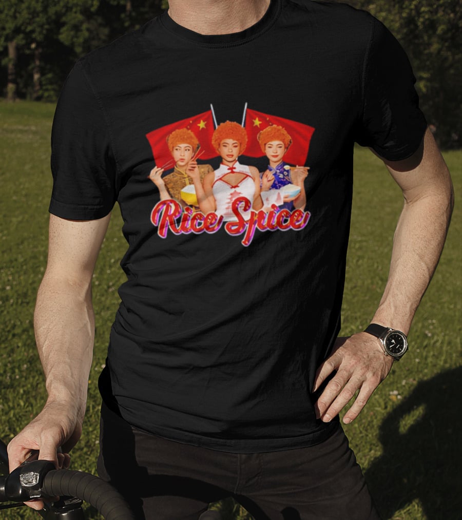 China Rice Spice Trio With Flags And Traditional Attire T-Shirt