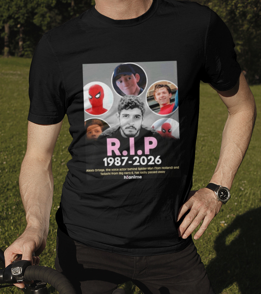 RIP Alexis Ortega 1987 2026 Voice Of Spider Man And Tadashi T-Shirt