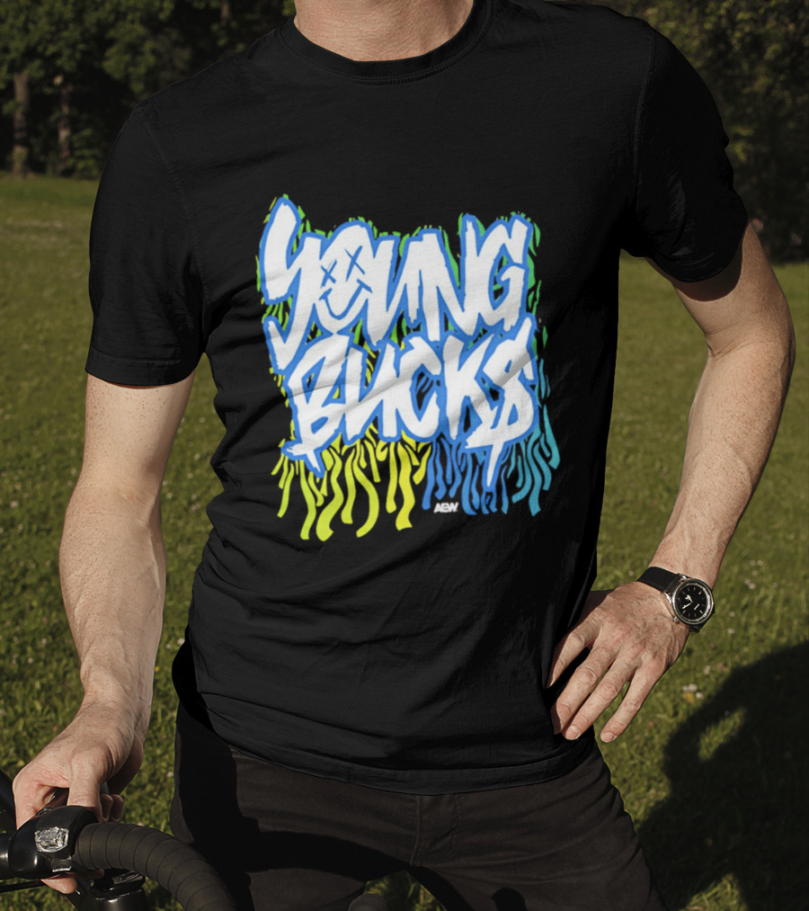 Young Bucks The Party's Back Neon Graffiti T-Shirt