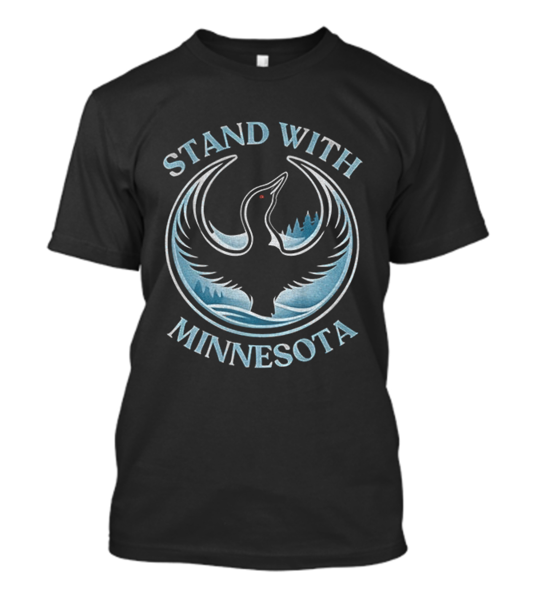 Stand With Minnesota Loon Rebel Alliance State Bird T-Shirt