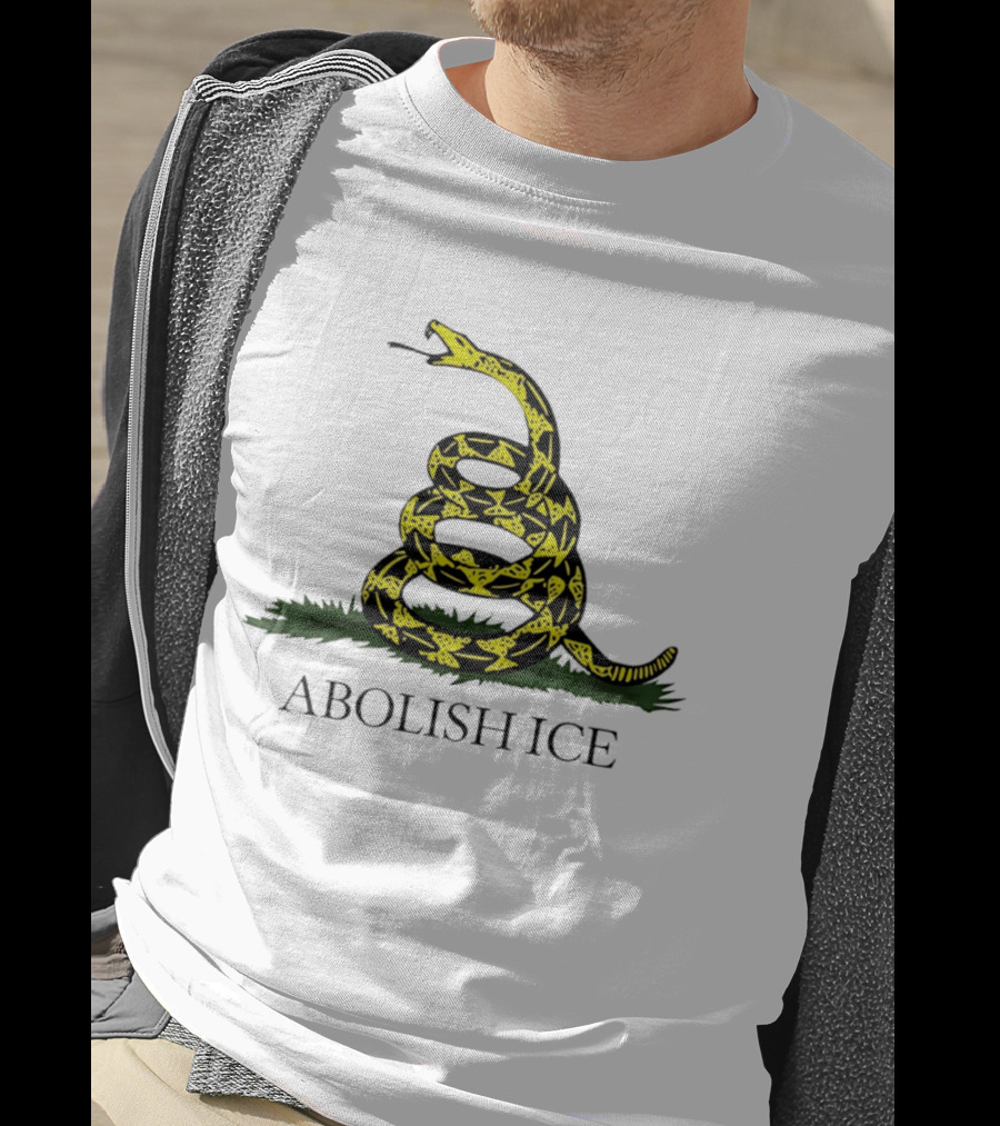 Abolish ICE Gadsden Flag Snake T-Shirt