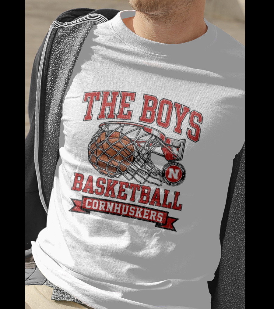 The Boys Basketball Cornhuskers N Iconic Hoop T-Shirt