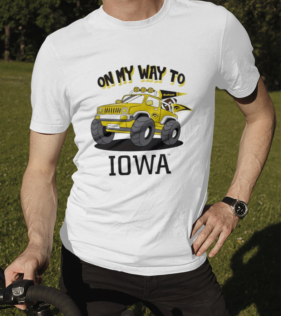 On My Way To Iowa Hawkeyes Monster Truck T-Shirt