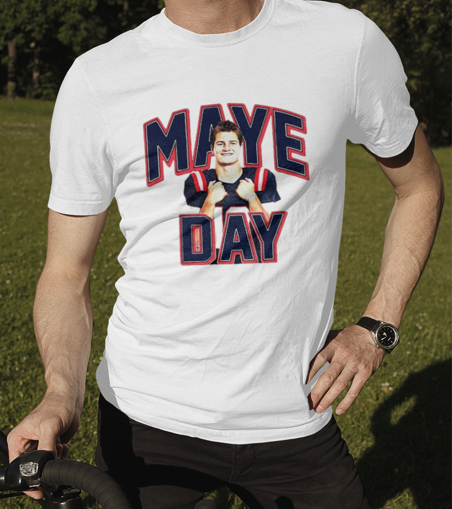 Maye Day Gay For Maye Drake Maye New England Patriots Football Player T-Shirt