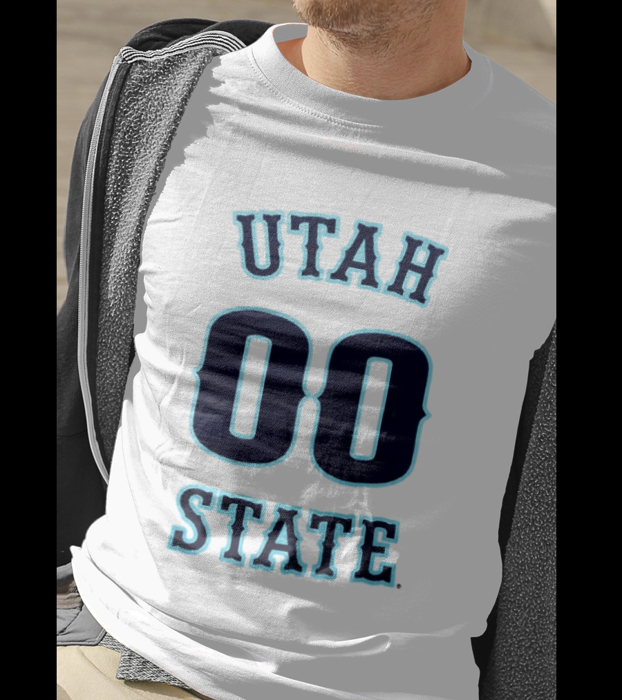 Utah State 00 Number Basketball T-Shirt