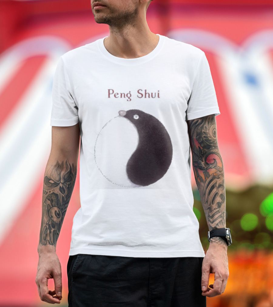 Peng Shui Yin Yang Symbol Smoke T-Shirt