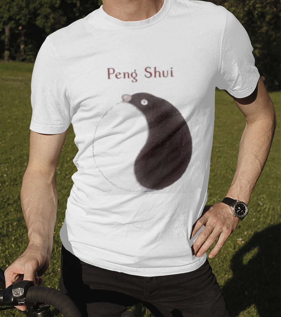 Peng Shui Yin Yang Symbol Smoke T-Shirt
