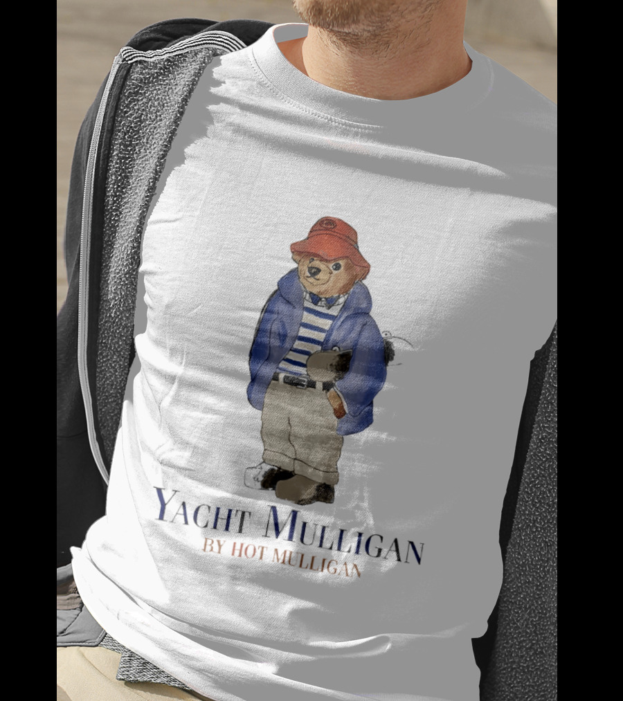 Yacht Mulligan Polo Bear By Hot Mulligan Striped Sailor Outfit T-Shirt