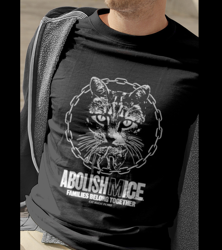 Abolish MICE Families Belong Together Cat Magic Punks Chain T-Shirt