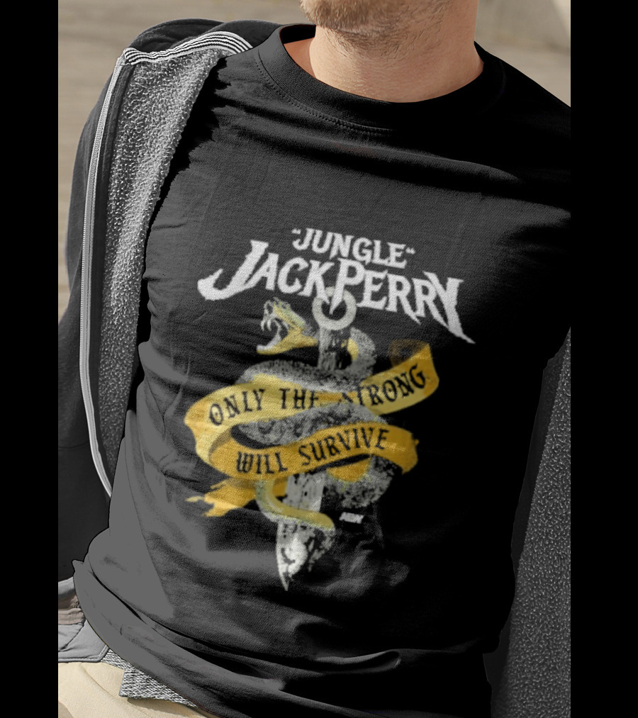 Jungle Jack Perry Only The Strong Will Survive Snake And Sword T-Shirt