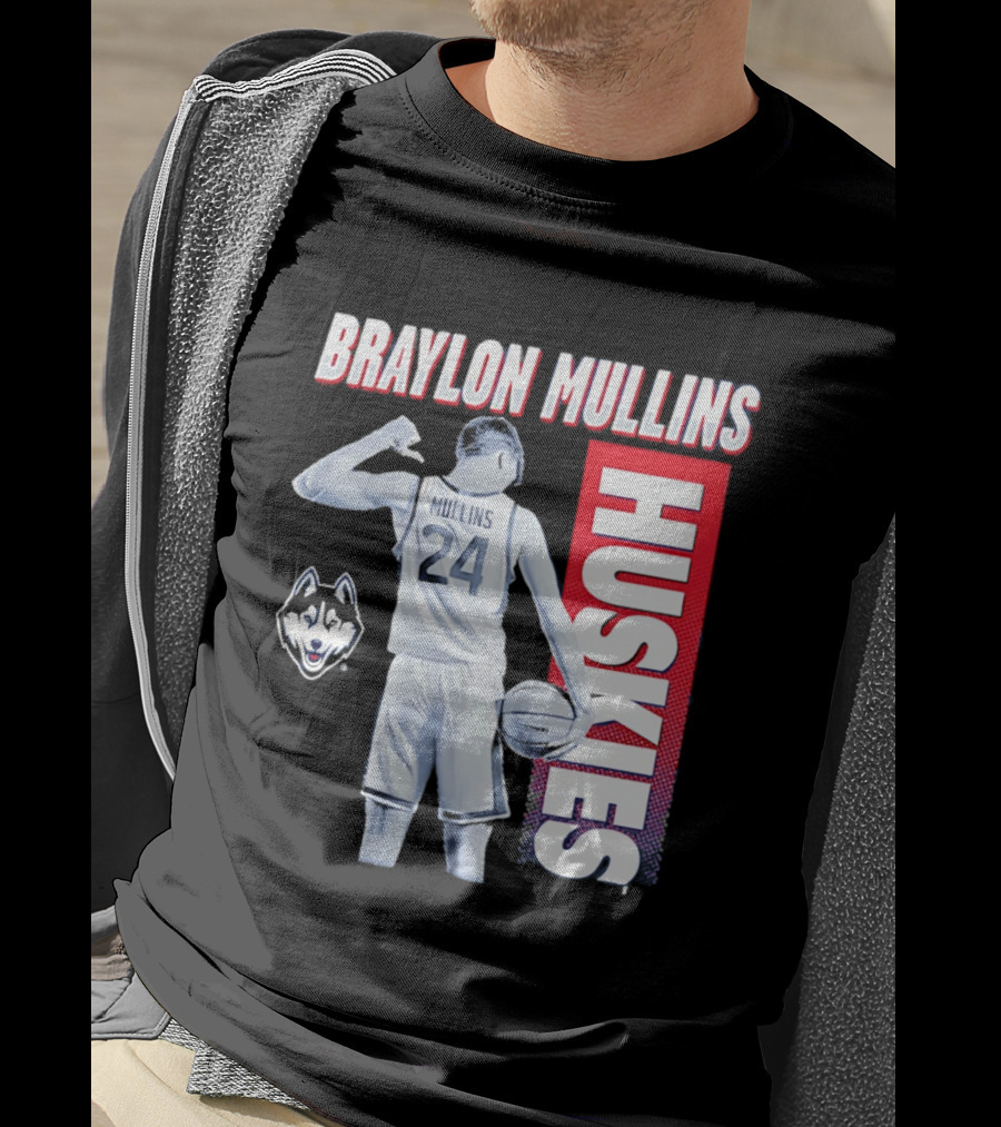 Braylon Mullins UConn Huskies Basketball 24 T-Shirt