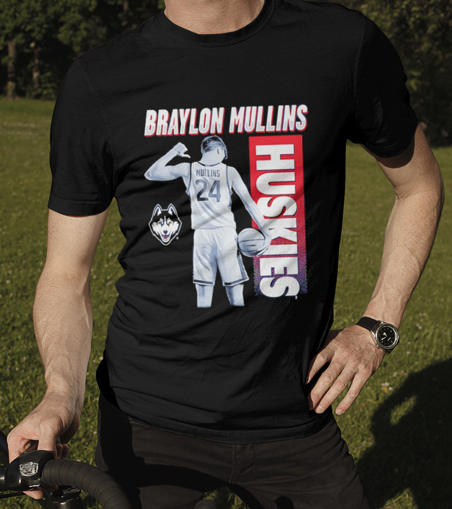 Braylon Mullins UConn Huskies Basketball 24 T-Shirt