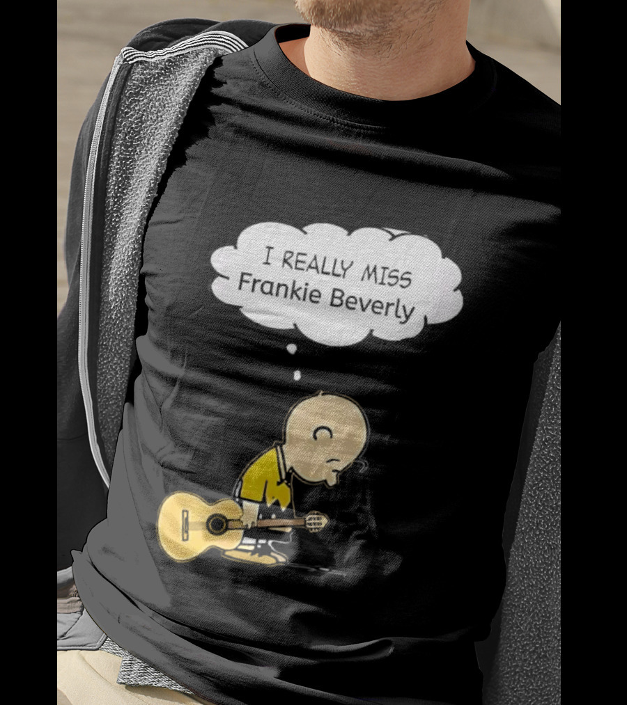 Charlie Brown I Really Miss Frankie Beverly Guitar Player T-Shirt