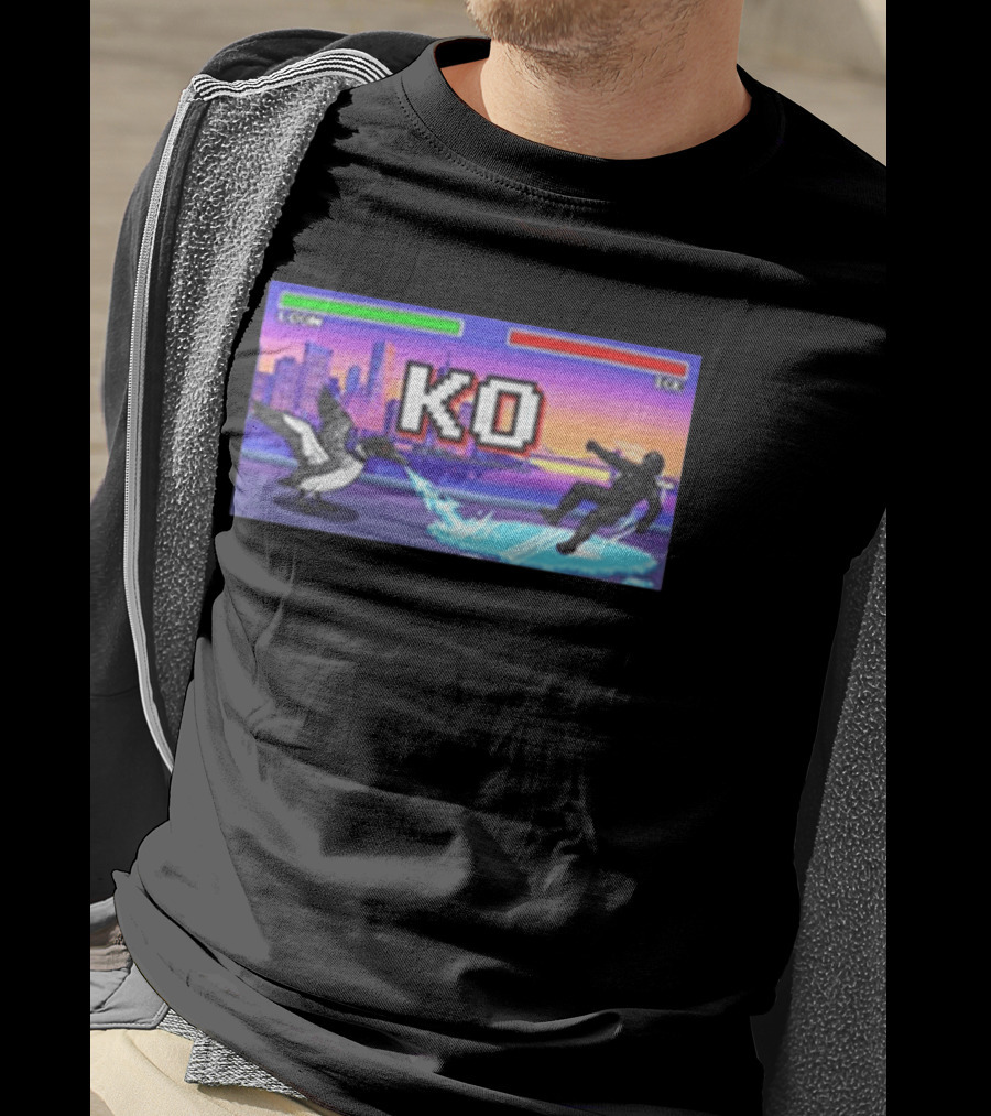 Common Loon Vs ICE KO Minnesota Skyline Anti ICE T-Shirt