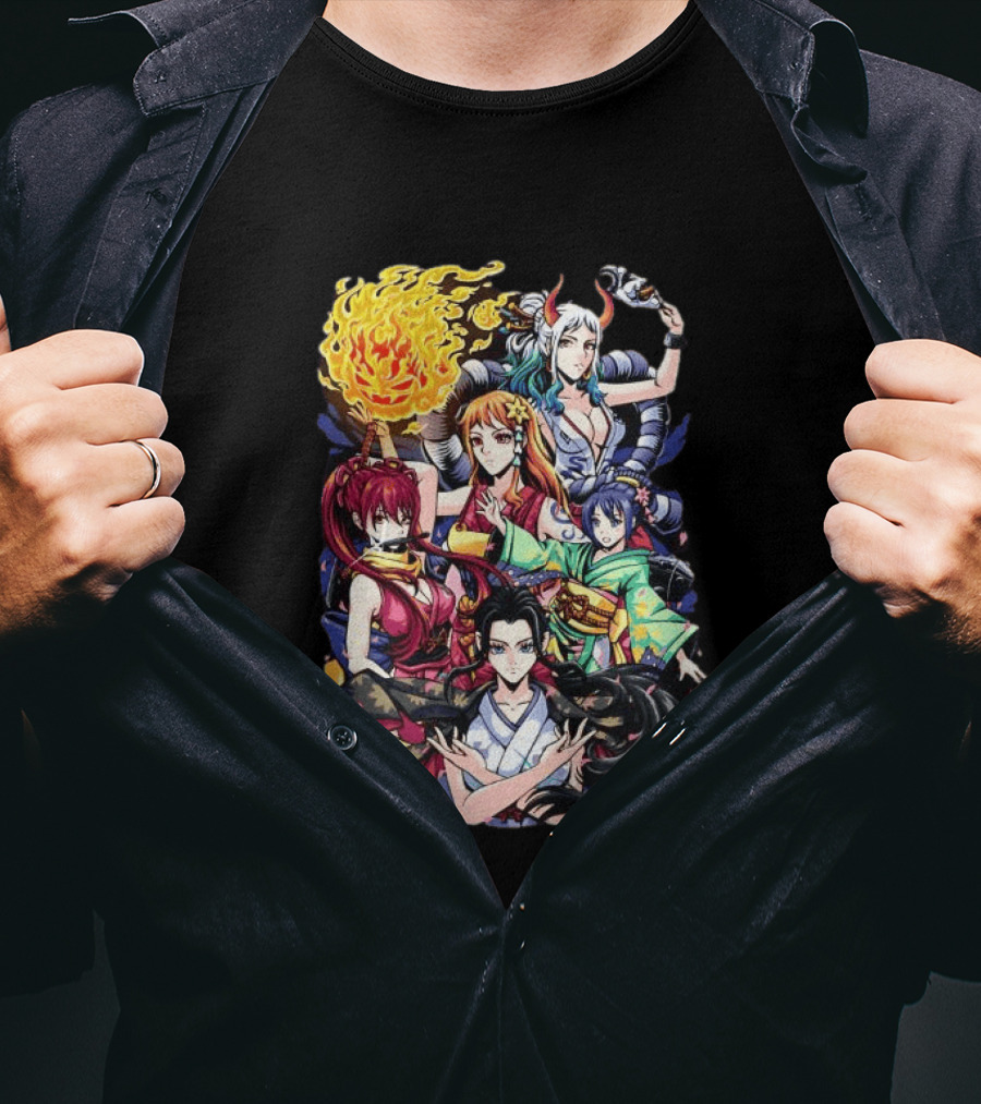 Wano Country Arc One Piece Anime Female Characters Crimson Voyage T-Shirt