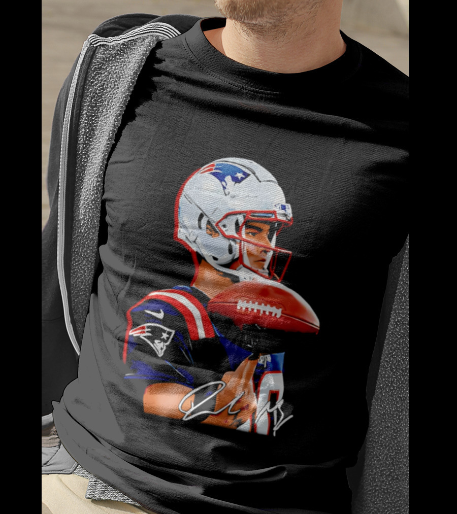 Drake Maye New England Patriots Quarterback Football Patriots Jersey T-Shirt