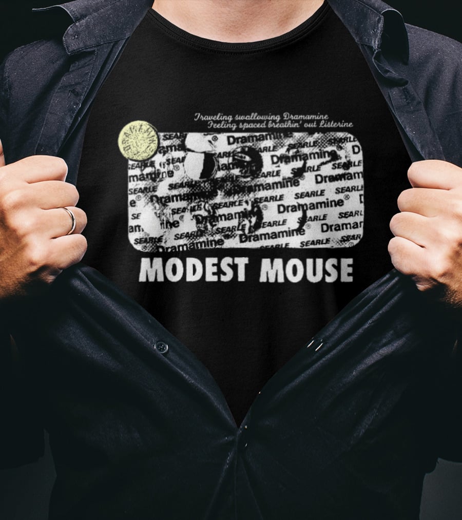Modest Mouse Dramamine Writing Thoughts Explore Matters T-Shirt