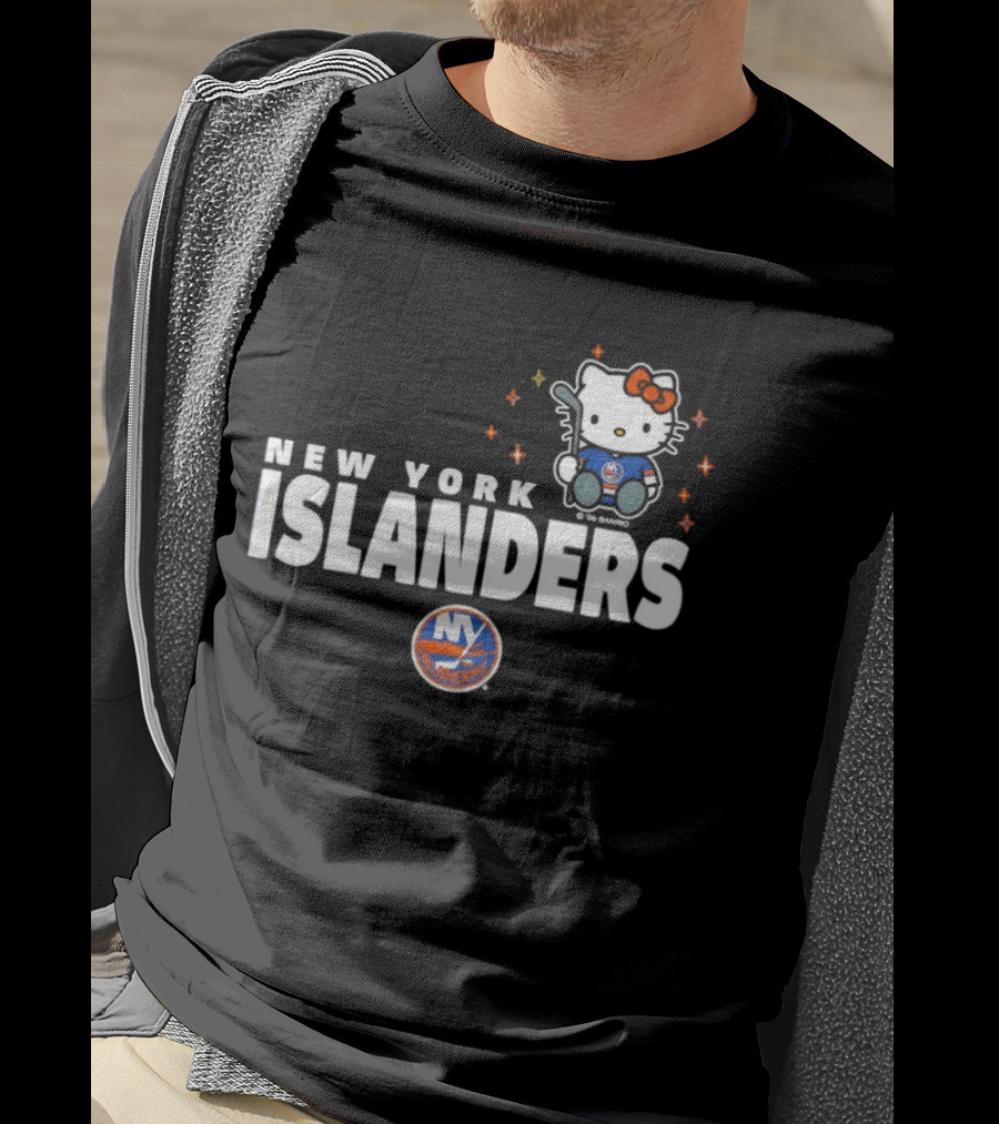 Hello Kitty New York Islanders NHL Hockey Crossover 2026 Winter Sports T-Shirt