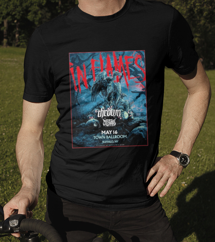In Flames May 16 2026 Buffalo NY Town Ballroom Concert Thrown Orbit Culture T-Shirt