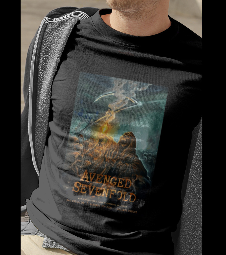 Avenged Sevenfold São Paulo January 31 2026 Allianz Parque Event T-Shirt