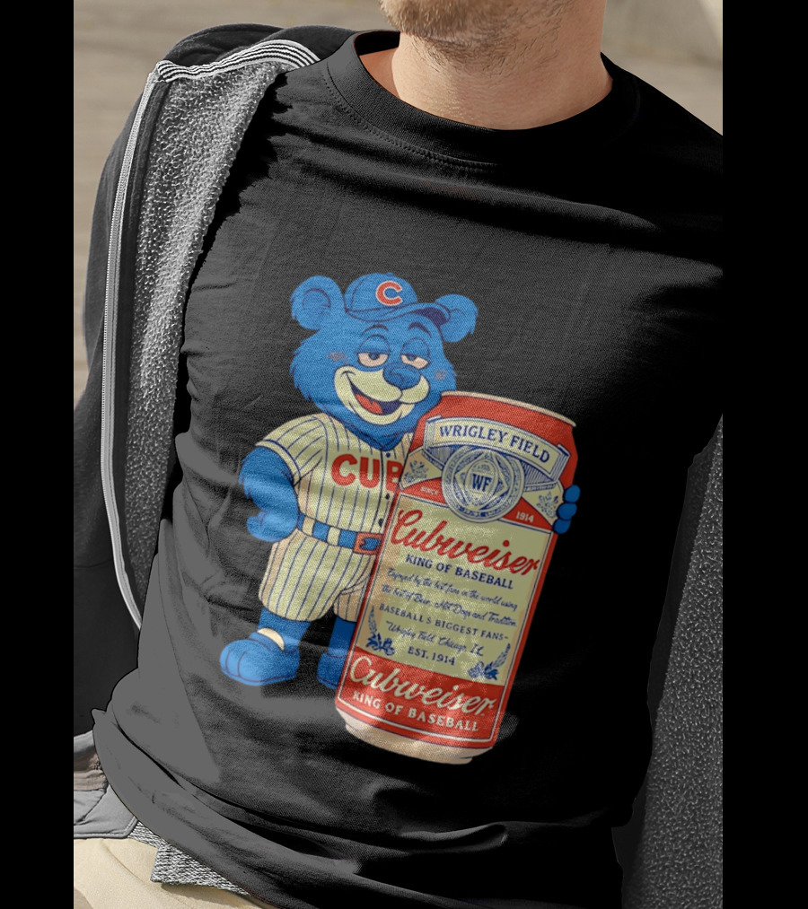 Cubs Wrigley Field Cubweiser King Of Baseball 1914 Bear Fans T-Shirt