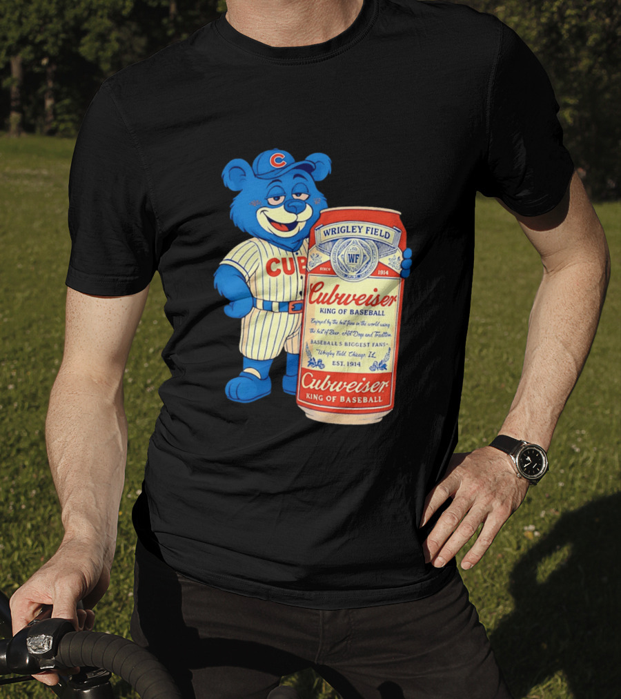 Cubs Wrigley Field Cubweiser King Of Baseball 1914 Bear Fans T-Shirt