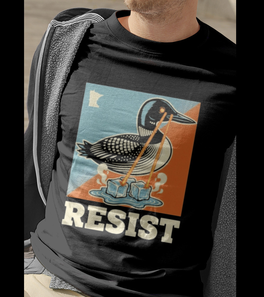 Resist Minneapolis Loon Ice Protest Minnesota T-Shirt