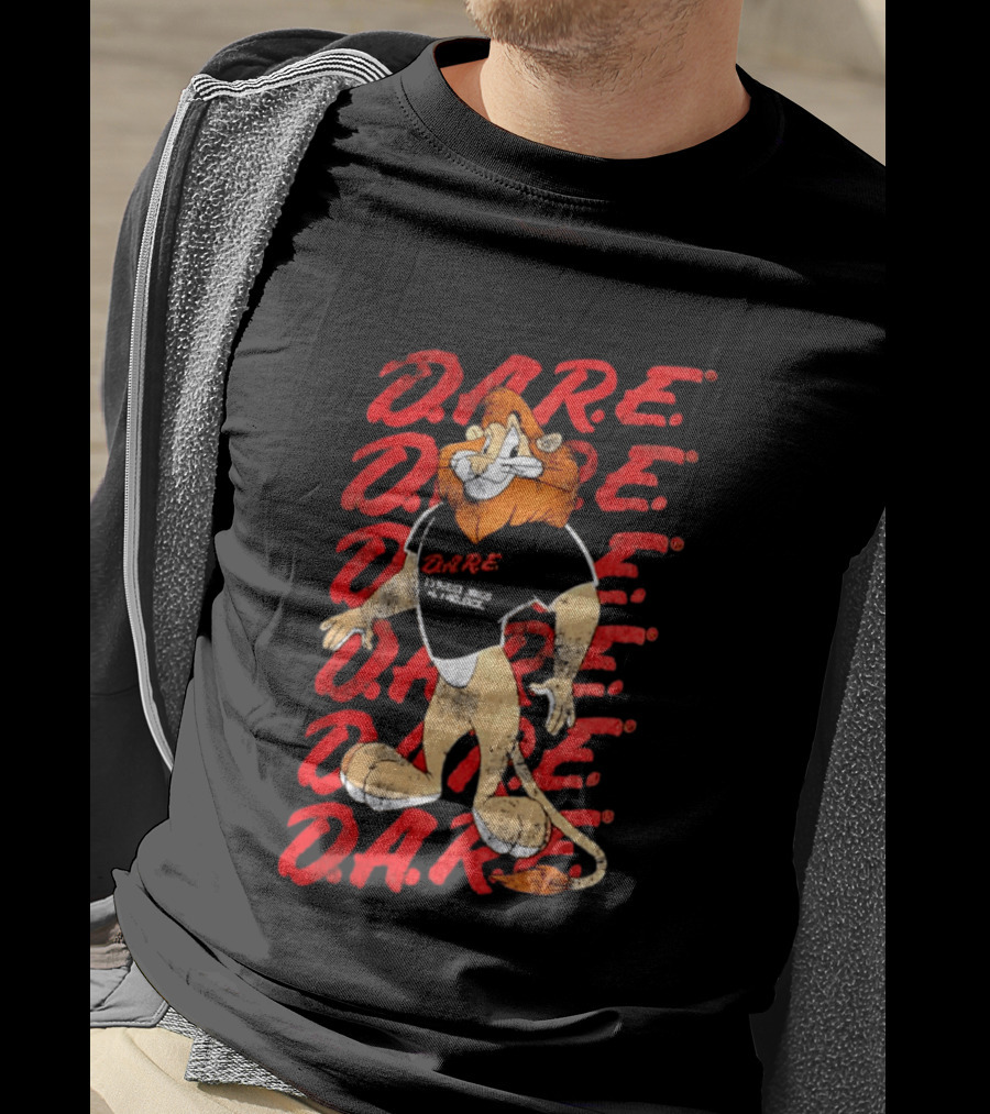 DARE To Resist Drugs And Violence Daren The Lion T-Shirt