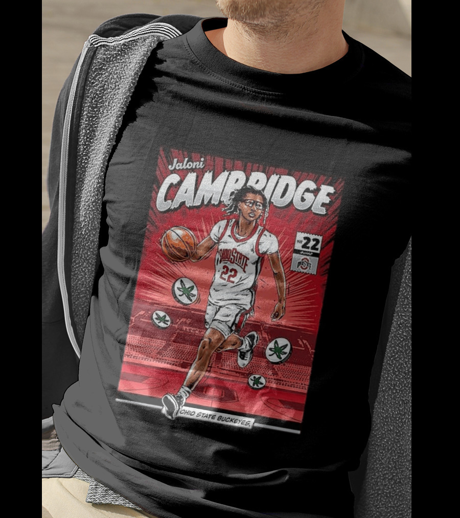 Jaloni Cambridge Ohio State Buckeyes NCAA Basketball Number 22 Comic T-Shirt