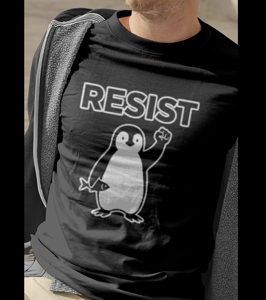 Penguin Resist Fist Fish Minnesota T-Shirt
