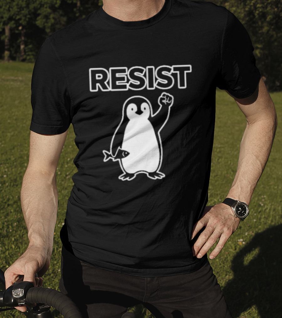 Penguin Resist Fist Fish Minnesota T-Shirt