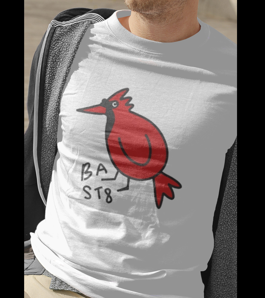 Ball State Cardinal Bird Doodle BSU Football T-Shirt