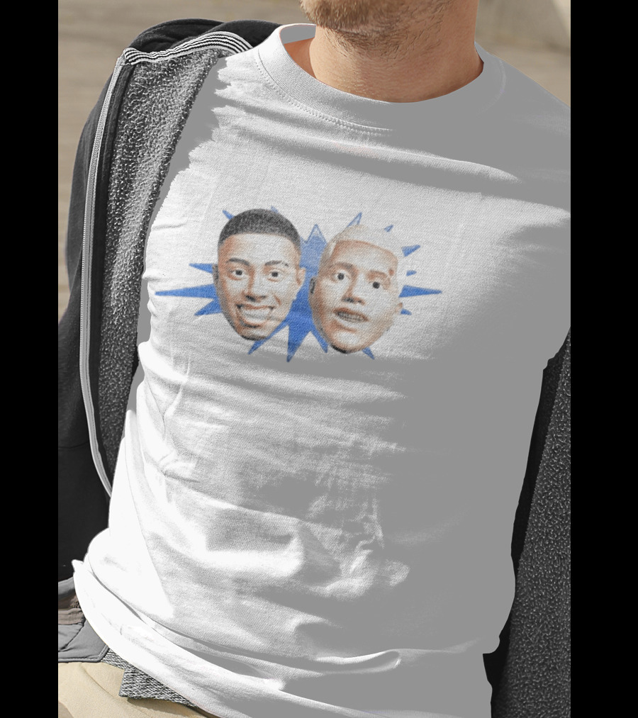 Camiseta ISSO E BRASIL TETO WIU Faces Blue T-Shirt