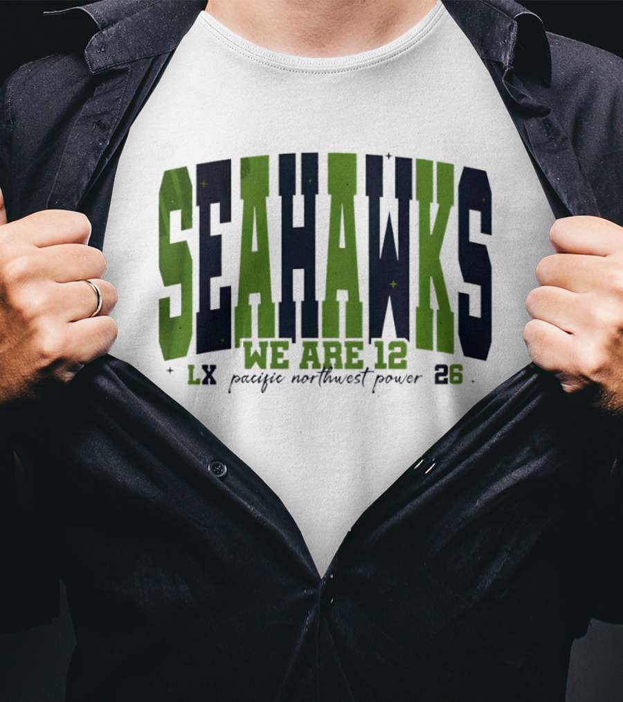 Seattle Seahawks We Are 12 Pacific Northwest Power 12th Man Fan Spirit 23 T-Shirt